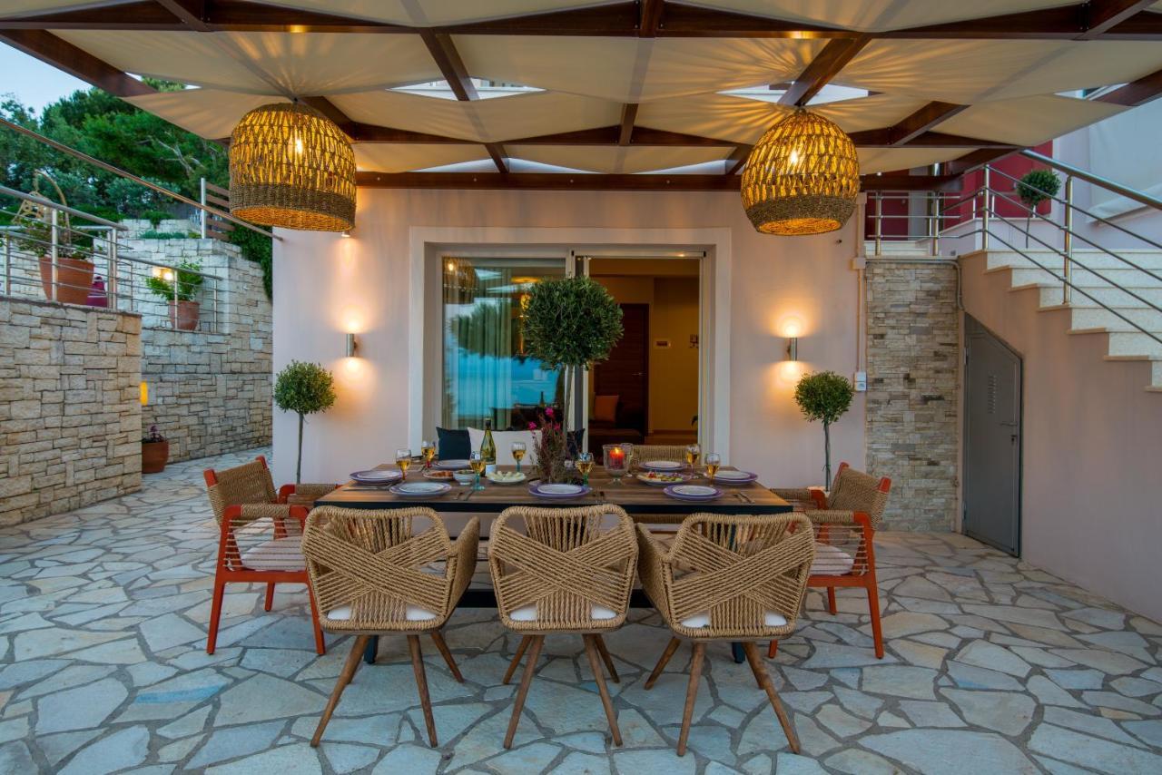Villa Terra Del Nonno With Sea Views & Pool Gaios Zewnętrze zdjęcie
